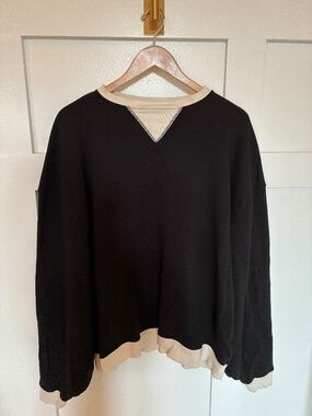 Free People Classic Crew Colorblock Sweatshirt